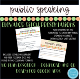 Public Speaking Introduction Elevator Pitches - First Day 