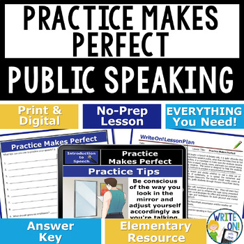 Preview of Public Speaking Introduction, Speech and Debate - Practice Makes Perfect