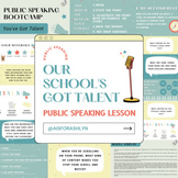 Public Speaking Lesson and Activity Set: Your School's Got