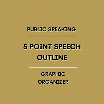 Preview of Public Speaking Outline Template