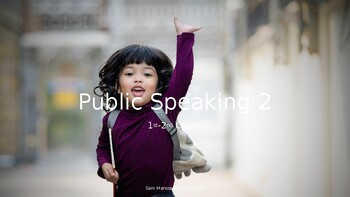 Preview of Public Speaking Part 2    (1st-2nd Grade)