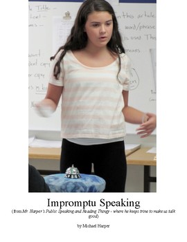 Preview of Impromptu Speaking (from Mr. Harper's Public Speaking & Reading Thingee)