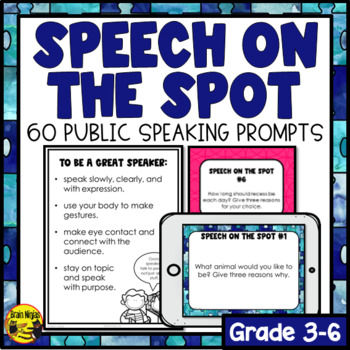 Preview of Public Speaking Prompts | Speech on the Spot