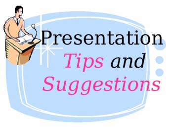 Preview of Public Speaking Tips & Suggestions