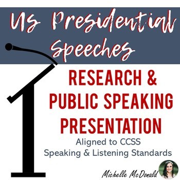 Preview of Public Speaking: US Presidential Speeches & Research Assignment