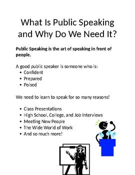 Preview of Public Speaking Unit