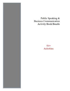 Preview of Public Speaking and Business Communication Activity Book Bundle
