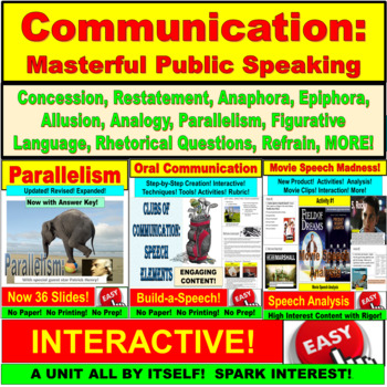 Preview of Public Speaking and Communication Bundle (Google Slides, PowerPoint)