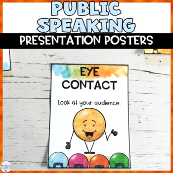 Preview of Public Speaking and Listening Skills Posters