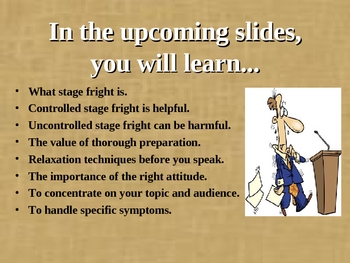 symptoms of stage fright