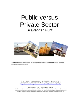 Preview of Public Versus Private Sector Scavenger Hunt