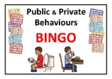 Public and Private Behaviours/Behaviors BINGO Game