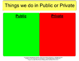 Public or Private Behaviours