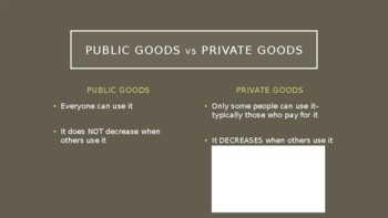 Difference between Public Goods and Private Goods