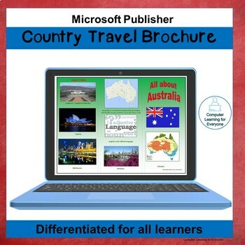 Preview of Microsoft Publisher Travel Brochure Project