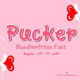 Pucker Handwritten Font -File Downloads for OTF, TTF and WOFF