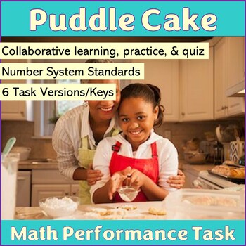 Preview of Rational Numbers Unit Conversions 6th Grade SBAC Math Performance Task – Cake