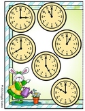Puddle Jumpers Telling Time File Folder Game
