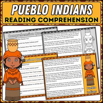 Preview of Pueblo Indians Reading Comprehension Passage | Indian Native American Tribes