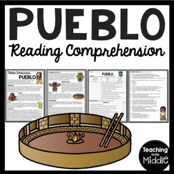 Preview of Pueblo Native Americans Reading Comprehension Worksheet Southwest Tribes
