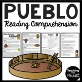 Pueblo Native Americans Reading Comprehension Worksheet So