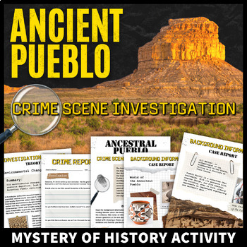Preview of Pueblo Southwest Native American Heritage Activity CSI Mystery of History