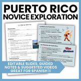 Puerto Rico Boricua Novice Exploration | Guided Notes & Sl