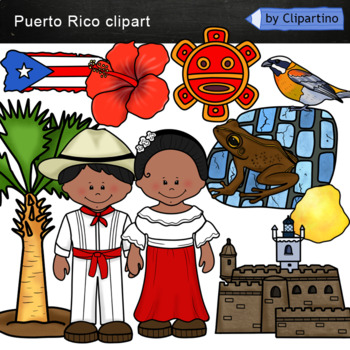 Preview of Puerto Rico Clip Art / Symbols of Puerto Rico ClipArt