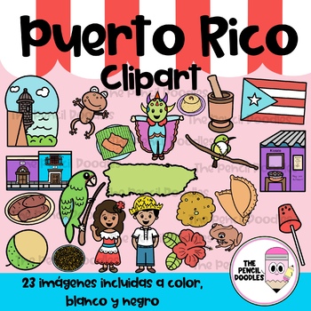 Preview of Puerto Rico Clipart - Cultura Puertorriqueña Clip Art