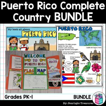 Preview of Puerto Rico Complete Country Study for Early Readers - Puerto Rico Bundle