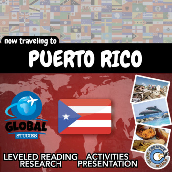 Preview of Puerto Rico - Global Studies - Leveled Reading, Activities, Slides & Digital INB