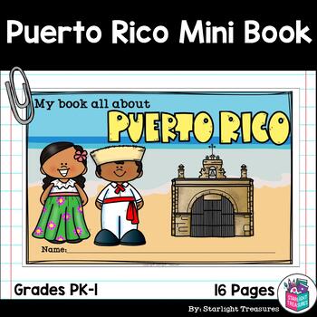 Preview of Puerto Rico Mini Book for Early Readers - A Country Study