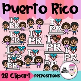 Puerto Rico Preposiciones Clip Art - Position Words Clipart