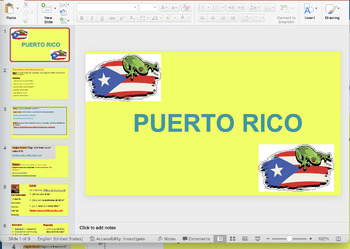 Preview of Puerto Rico: Unit with worksheets