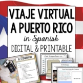Puerto Rico Virtual Field Trip in Spanish digital and printable