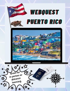 Preview of Puerto Rico Webquest for Spanish Class (in English)