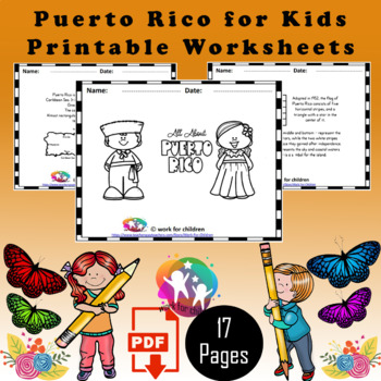 Preview of Puerto Rico for Kids Printables Reader