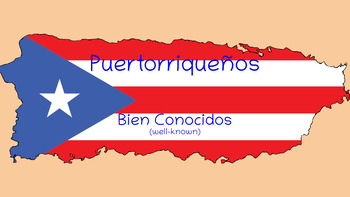 Preview of Puertorriqueños Bien Conocidos (Famous Puerto Ricans) Avancemos 3.1