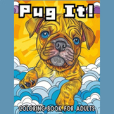 Pug Dog Coloring Book for Adults