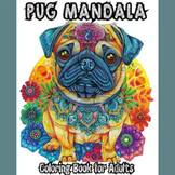 Pug Dog Mandala Coloring Book