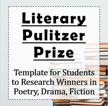 Preview of Pulitzer Prize Research Templates: Poetry, Fiction, Drama (UIL Academics)