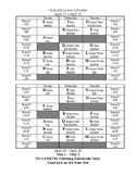 Pull Out Lesson Group and Lesson Schedule Format