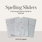Word Families Pull Through Letter Word  Sliders Phonics Sp
