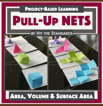Preview of Pull Up Nets Math Project Hands On Interactive STEM End of Year