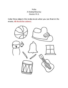 Preview of Pulse - A Stomp Odyssey Worksheets
