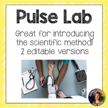 Preview of Scientific Method Lab Measuring Pulse