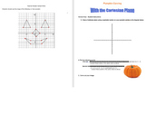Pumpkin Carving Using the Cartesian Plane/Coordinate Grid-