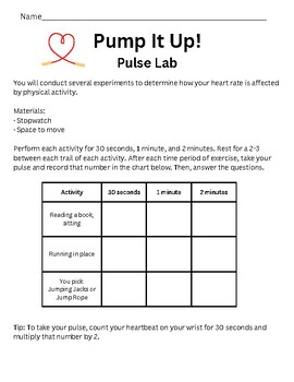 Preview of Pump It Up! Pulse Lab