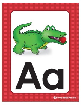 Preview of PumpedUpPhonics Alphabet Cards (Full Set)