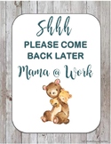 Pumping Sign Shiplap & Bears - Breastfeeding/Nursing Moms - PDF